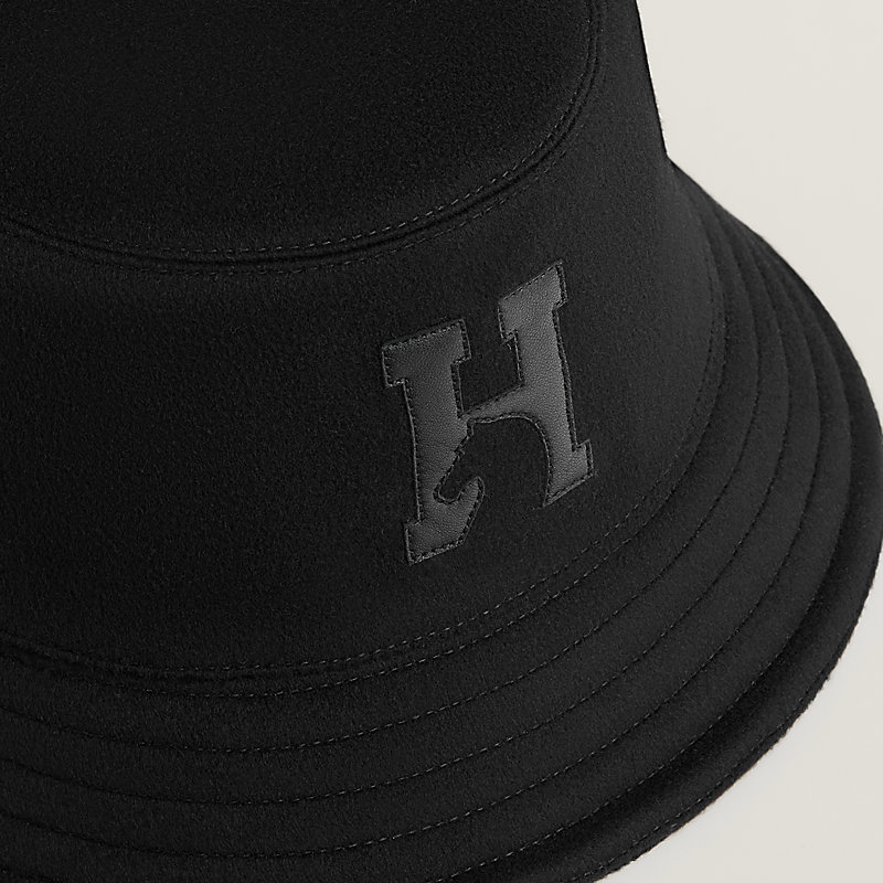 Fred H'Cheval bucket hat - Black | Hermès USA